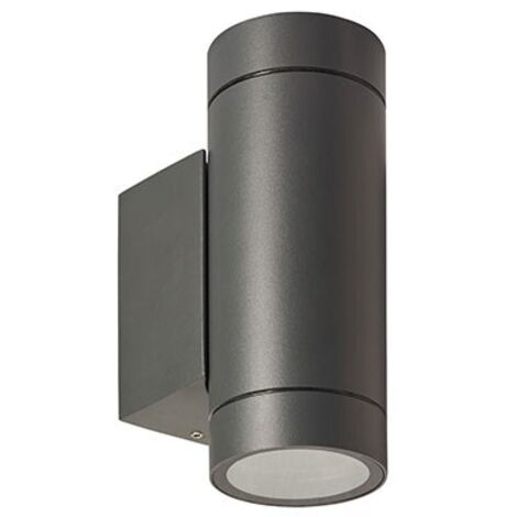 Aric – Applique murale extérieure GU10 2 x 6W 3000K anthracite – Éclairage moderne pour décoration intérieure – 3136 (1/5)