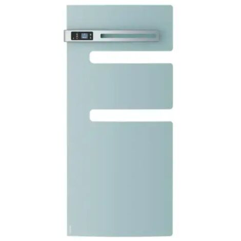 Atlantic – Sèche-serviettes électrique connecté 1500W avec soufflerie – Mat à gauche – Vert d'eau – Technologie 3CS pour confort thermique (1/3)