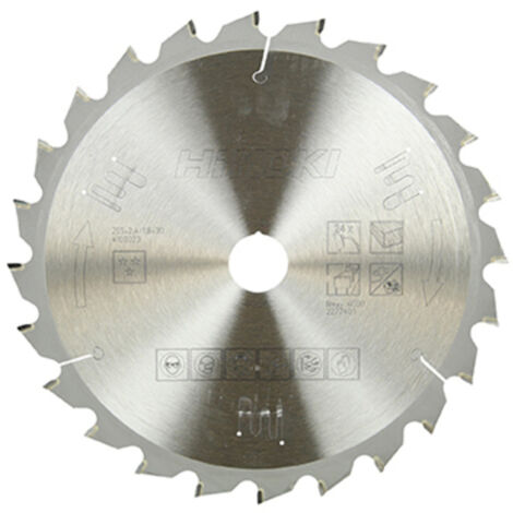 Lame de scie pour bois 255 x 30 x 1,8 mm, 24 dents - 4100023 (1/2)