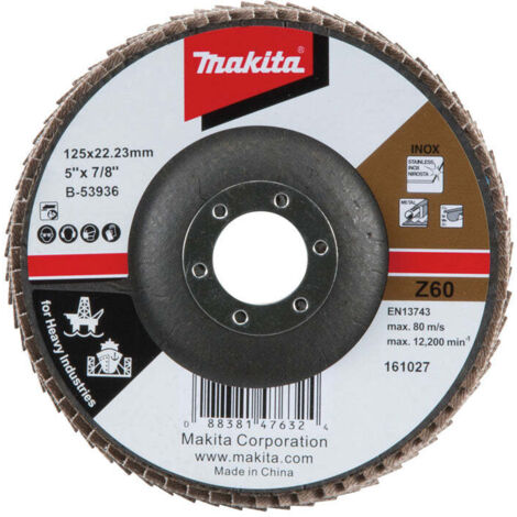 Disque à lamelles MAKITA B-53936 "Z" 125/22,23 Grain 60