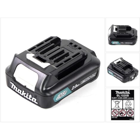 Batterie BL1020B 10,8V – Capacité 2.0Ah – Technologie Lithium-ion – Compatible avec outils Makita (1/5)