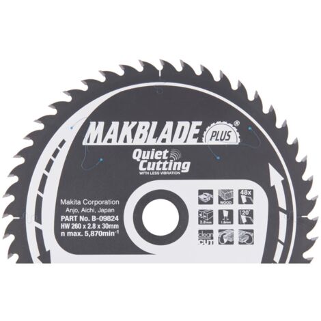 Makita lame de scie circulaire, MAKBLADE PLUS 260 x 30 mm - 48 dents (1/3)