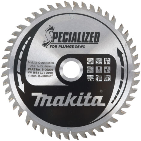 MAKITA B-09298 - inci ion di que de cie de 165x2.2 jante 1.6mm 48z 8 degré axe de 20