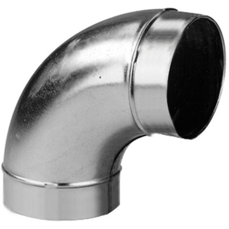 Coude mâle/mâle à 90° acier galvanisé diamètre de raccordement 100 mm (864338)