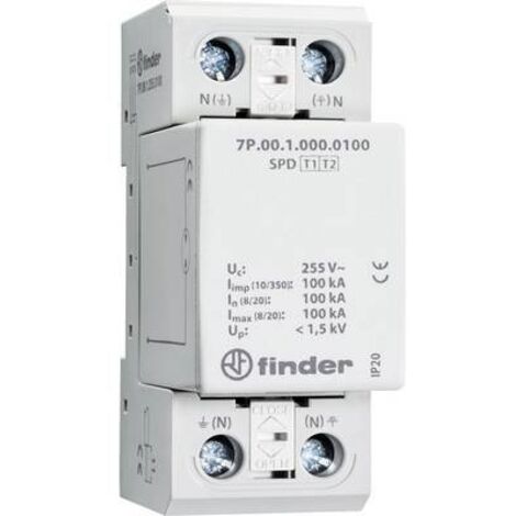Paraf T1 N-PE 255V Iimp 100KA 1,5KV éclat FINDER 7P0912550100 (1/2)