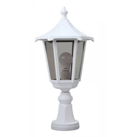 MONACO Borne Ext. IP43 IK02 blanc E27 100W max. Lpe non incl. haut. 53cm ARIC 3042 (1/2)