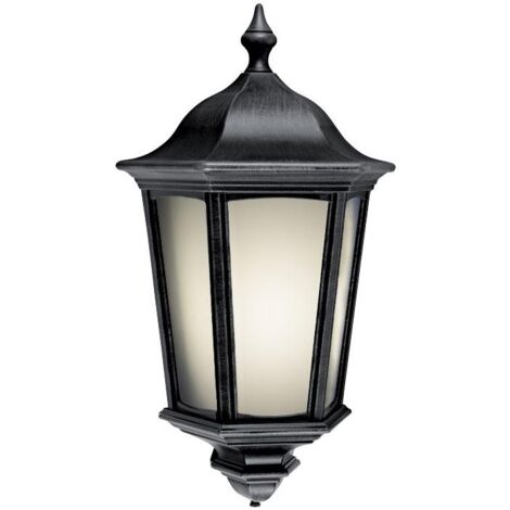 LIZIO LED- Applique Mur Ext. IP44 IK08 noir LED intég. 13W 2700K 400lm ARIC 50292 (1/2)