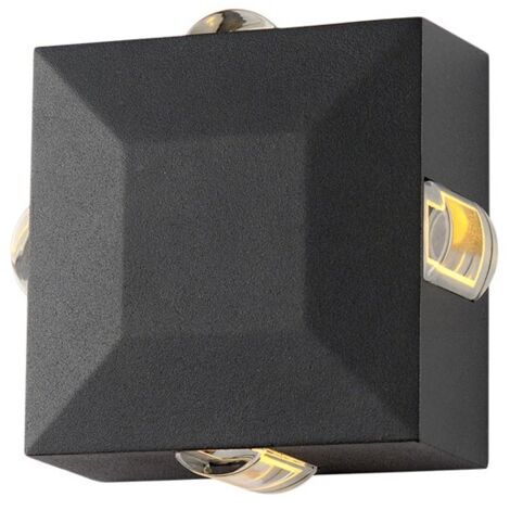 PAUILLAC APPLIQUE 6W CARRE 4 DIFFUSEURS 3000K GS ANT IP54 MIIDEX VISION-EL 67807 (1/5)