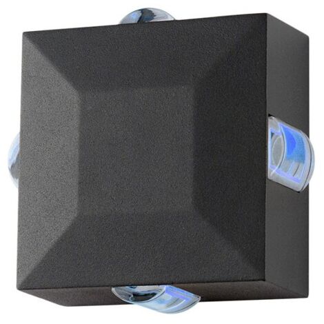 PAUILLAC APPLIQUE 6W CARRE 4 DIFFUSEURS BLEU GS ANT IP54 MIIDEX VISION-EL 67806 (1/5)