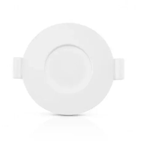 Plafonnier rond Polycarbonate blanc encastrable SLIMY ECO Ø85mm - 4000K Blanc neutre - 3W - 180Lm