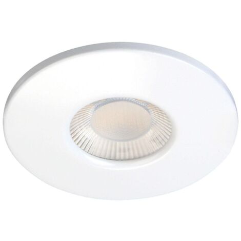 Aric – Spot LED encastrable blanc 7W 85mm – Dimmable – Fixation par ressorts – IP20/65 – Pour intérieur moderne
