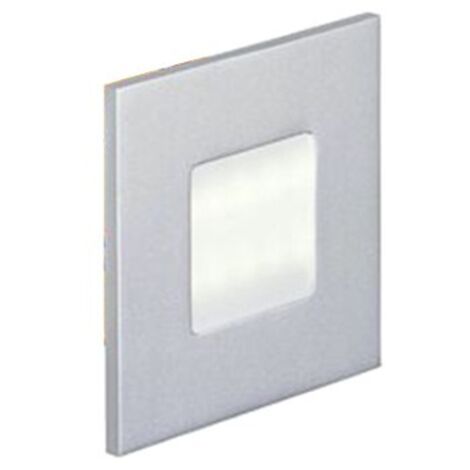 BALIZ 2 Encastré Mur carré fixe gris LED intég. 1,8W 2400K 30lm ARIC 50263 (1/5)