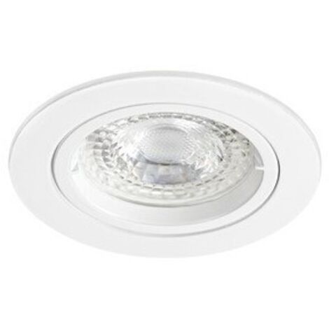 SPEED 50 Enc.GU10 IP20 rond fixe blanc lpe LED 4,5W 3000K 470lm incl. ARIC 51168 (1/3)