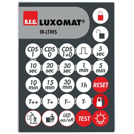 IR-LTMS télécommande infrarouge pour gamme LTMS LUXOMAT 92185 (1/2)