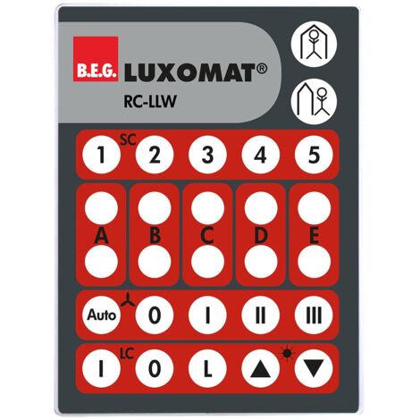 RC-LLW télécommande infrarouge de PP-LLW LUXOMAT 92332 (1/2)