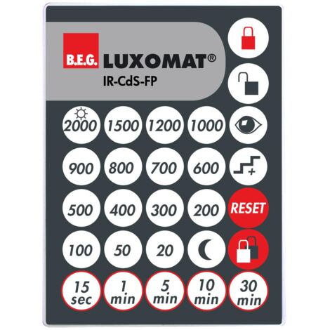 IR-CdS-FP télécommande à infrarouge de détecteur crépusculaire Cds-FP LUXOMAT 92396 (1/2)