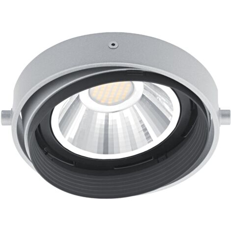 QUADRA 185-Support p/Lpe G53 AR111 rond orient.et basc gris,Lpe non incl. ARIC 4197 (1/2)