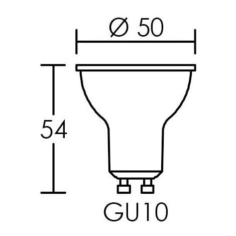 Lampe GU10 LED 4.5 Watts 4000K 490lm 15000H ARIC 2982
