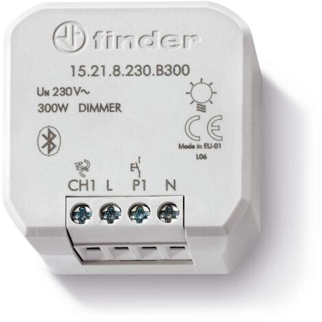 Variateur de lumière universel YESLY 300W 230V AC variation linéaire,Bluetooth FINDER 15218230B300PAS (1/4)