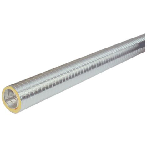 Conduit semi rigide calorifugé longueur 2m Ø125 mm THERMOR 296076