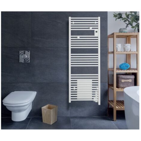Atlantic – Radiateur sèche-serviettes mixte 1500W – Digital avec ventilo – Programmation – Blanc – Pour espaces confinés (1/10)