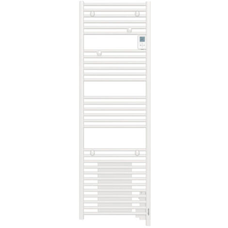 Atlantic – Sèche-serviettes électrique digital 500W blanc brillant – Tubes ronds – Fonction Boost pour chaleur rapide – 850257