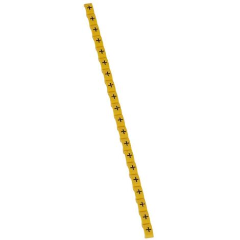 600 Repères Duplix signe conventionnel plus noir sur fond jaune LEGRAND 038442 (1/2)