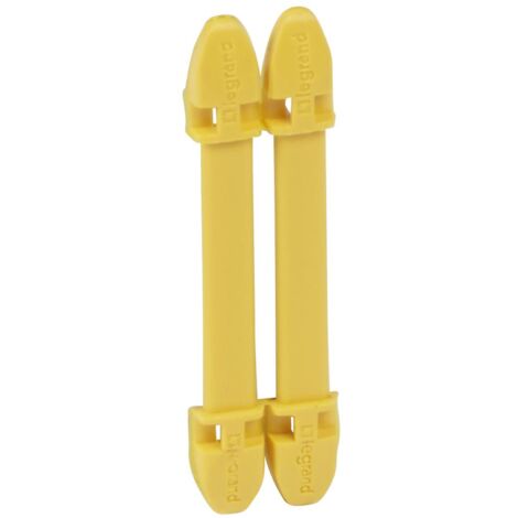 100 Porte-repères jaune Duplix 7 caractères LEGRAND 038454 (1/2)