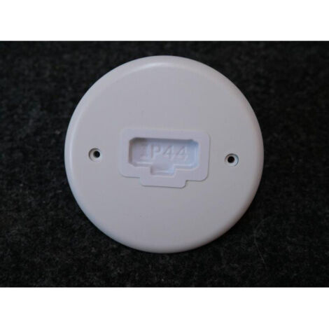 Couvercle d'applique DCL en polycarbonate blanc – Diamètre 85mm – Entraxe 60mm – Installation facile pour éclairage – BLM (1/4)