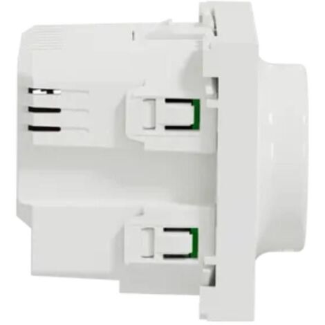 Variateurs Rotatif Schneider Electric Wiser Unica NU351620W - Zigbee 2 Fils - Blanc Antimicrobien