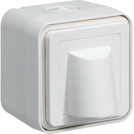 cubyko Sortie de câble saillie blanc HAGER WNC155B