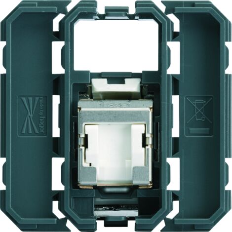 Prise RJ45 gallery catégorie 6 STP HAGER WXF226