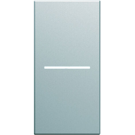 Enjoliveur interrupteur a voyant gallery 1 module titane HAGER WXD011T (1/2)