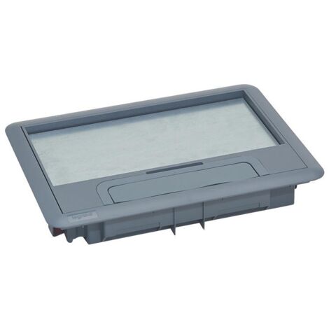 Legrand – Couvercle plastique pour boîte de sol standard 8/12 modules – Sortie de câble flexible – Résistance 3000N – Installation facile
