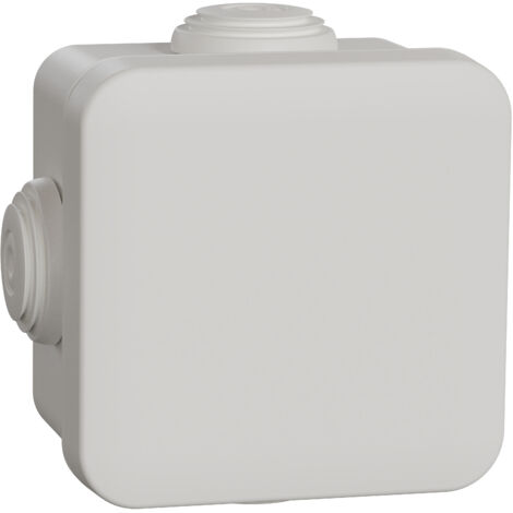 Mureva Box boite de dérivation avec embouts 65x65x45 IP55 blanc polaire SCHNEIDER IMT05022 (1/5)