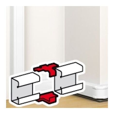 Eclisse de jonction pour goulotte à clippage direct Mosaic 50x80mm, 50x130mm et 50x180mm blanc antimicrobien LEGRAND 075730