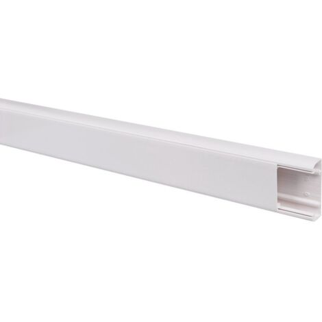 Goulotte 1 compartiment 35x105mm DLP monobloc blanc (010463) (1/4)