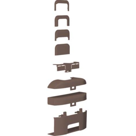 Té de Dérivation 3D pour moulure Ateha 16x30mm Marron HAGER ATA163088014 (1/3)
