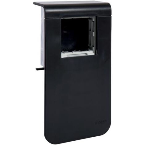 Support d'appareillage 45x45 pour plinthe SL20115 noir HAGER SL201159709011 (1/3)