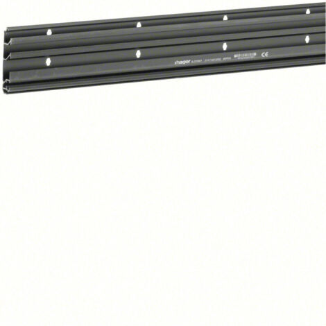 Socle pour plinthe SL 20x80mm 2m Noir HAGER SL200801