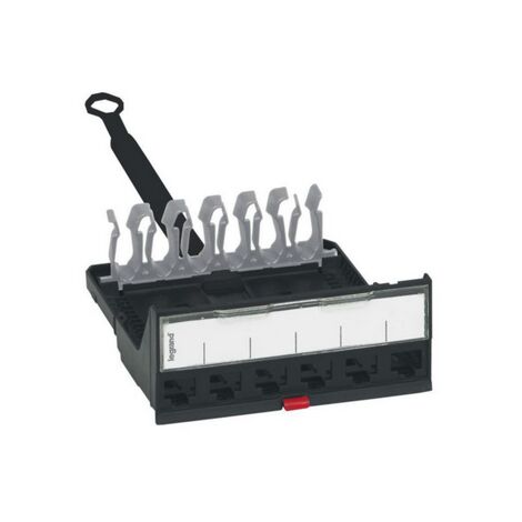 Cassette nue pour panneaux de brassage droits à équiper LCS³ LEGRAND 033755