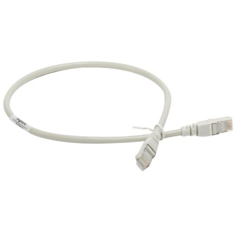 Cordon de brassage et utilisateurs RJ45 LCS³ catégorie 5e F/UTP écranté impédance 100ohms longueur 0,5m LEGRAND 051814