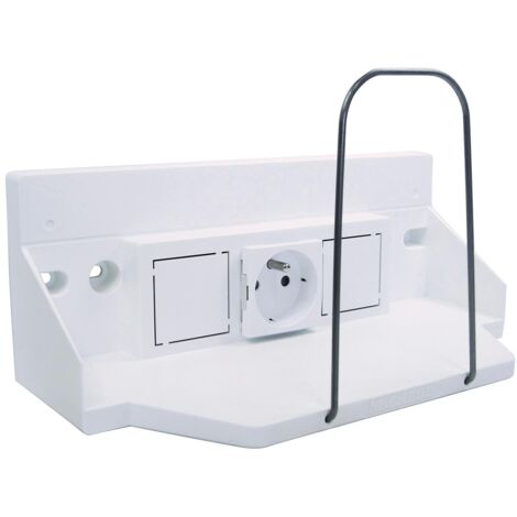 Michaud – Coffret de communication zone attenante compacte – Connectique RJ45 et RJ11 – Installation facile pour box internet et domotique