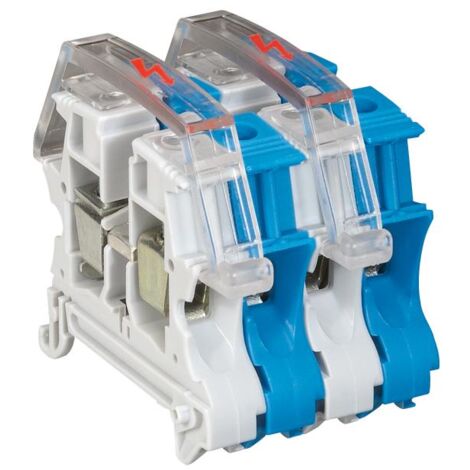 Ecran de protection unipolaire pour bloc de jonction à vis viking 3 avec 1 entrée 1 sortie pas 8mm et 10mmLEGRAND 037566 (1/2)