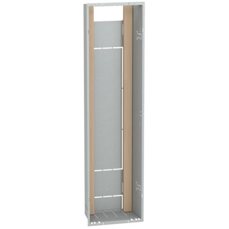 Schneider Electric – Bac d'encastrement 1x13 modules Resi9 – 6 rangées horizontales – Dimensions 1110x280x160 mm – Tôle blanche conforme NF C 15-100 (1/2)