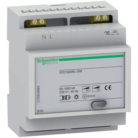 Schneider Electric – Télérupteur 1000W DIN – Commande de scénario – IP20 – Raccordement bornes à vis – Pour câbles de 4 mm² (1/3)