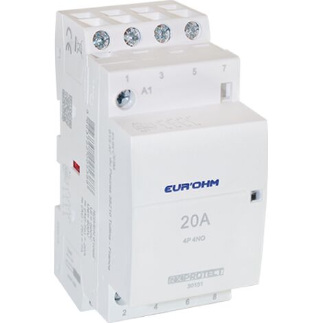 Contacteur 4P 20A NO EUR'OHM 30131 (1/2)