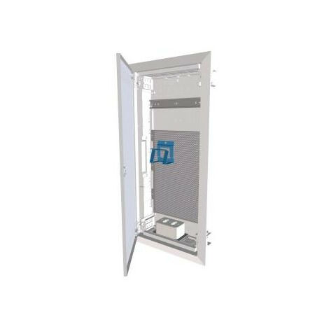 Coffret de distribution encastré multimédia à 4 rangées porte métallique plate EATON KLV-48UPM-F (1/4)