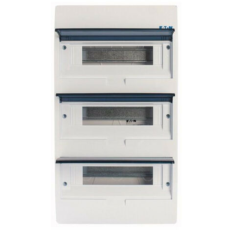 Coffret encastré IP40 3 rangées 36 mod porte transparente 000284641 EATON BC-U-3/36-ECO (1/3)