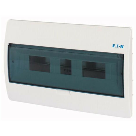 Coffret encastré IP40 1 rangée 18 mod porte transparente 000280355 EATON BC-U-1/18-ECO (1/3)